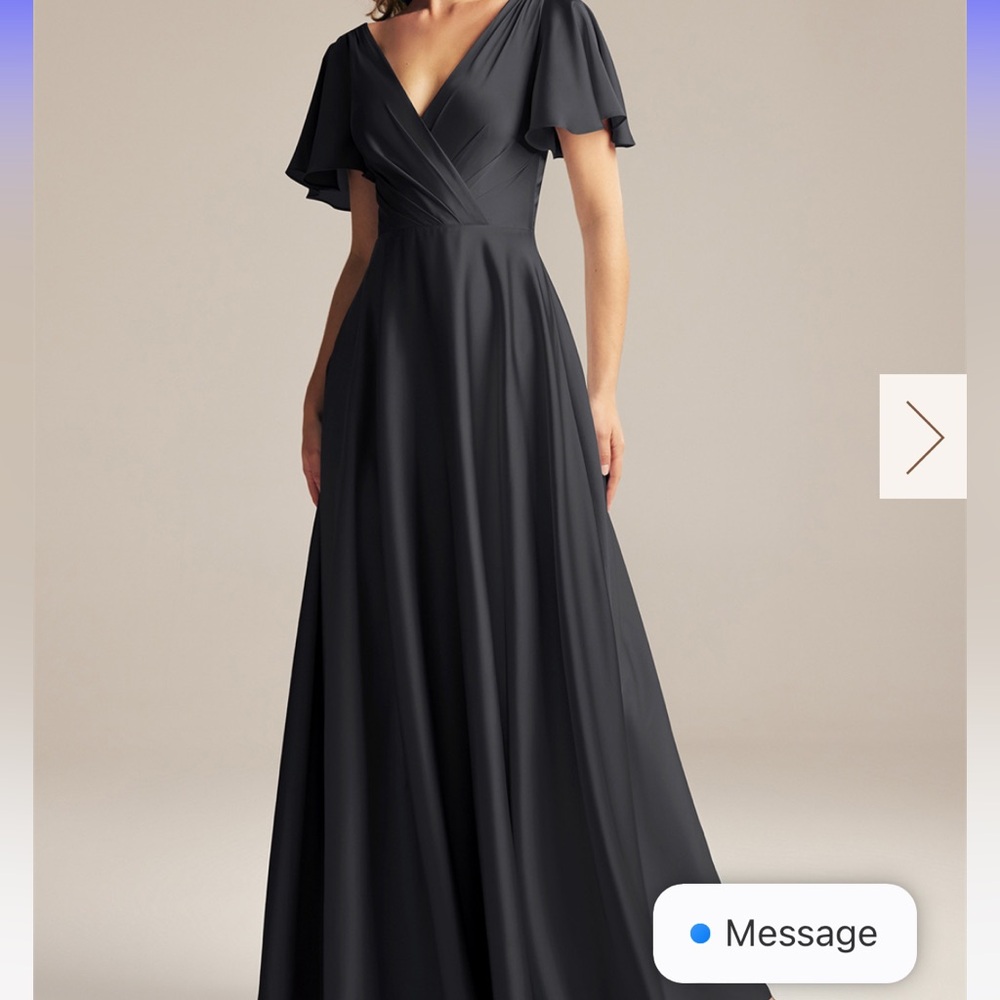 AW Bridal Furst Dress Black Metallic